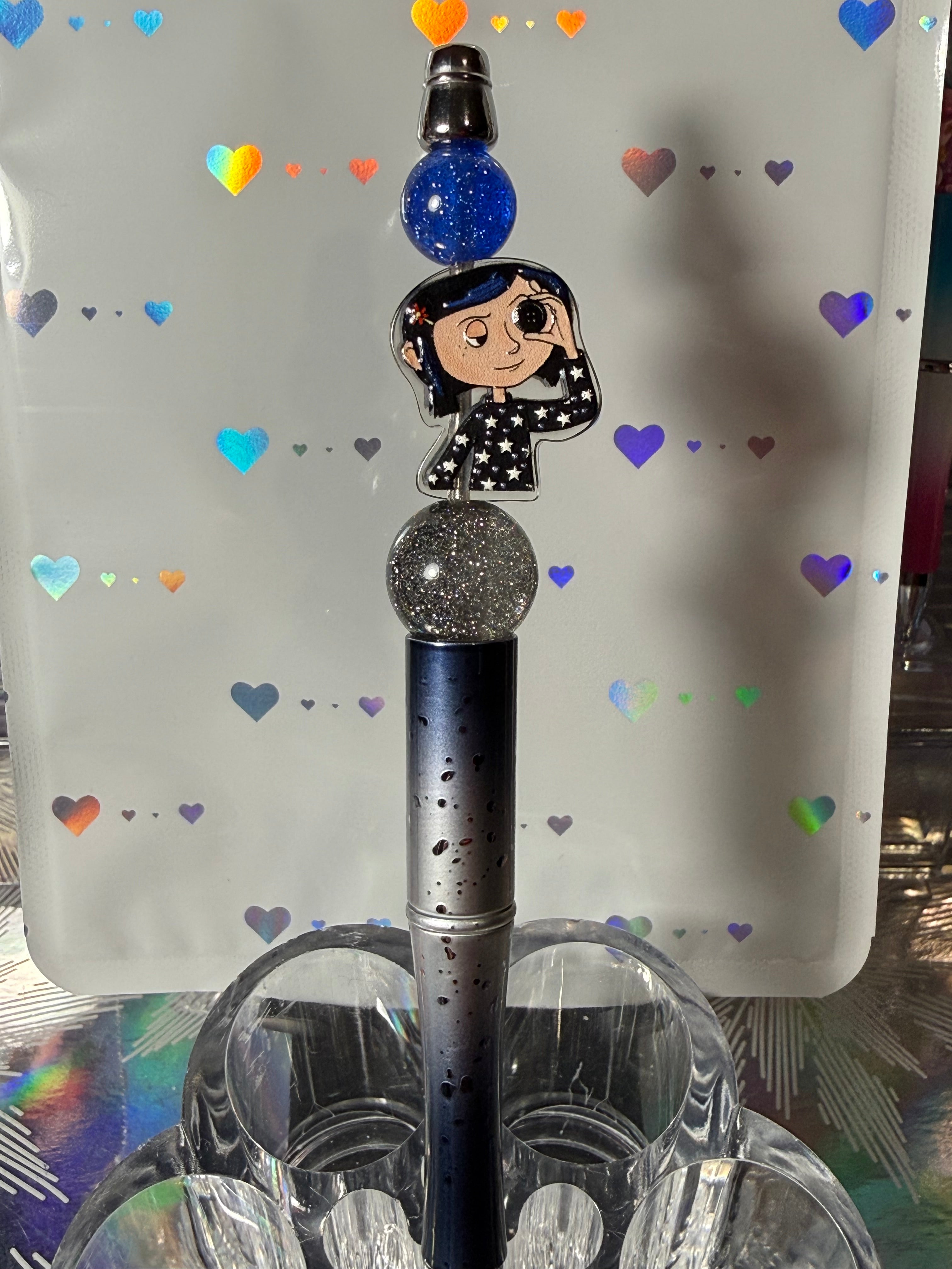 Coraline Beaded Pen