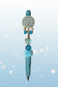 Lollipop Blue Beaded Pen