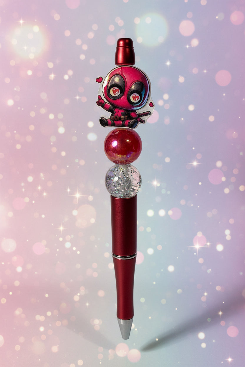 DeadPool Beaded Pen