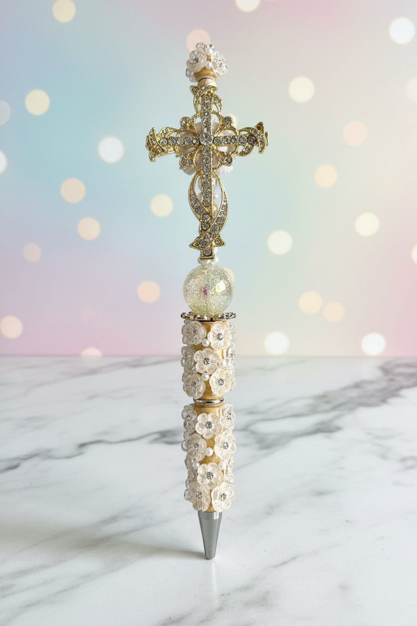Cross Beaded Pen
