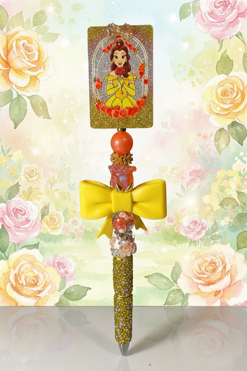 Princess Belle Beaded Pen