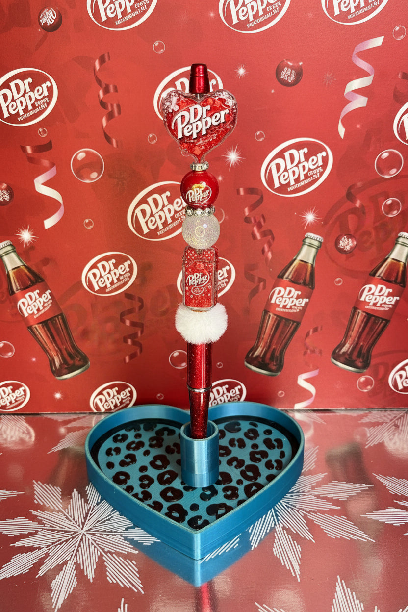 Dr. Pepper Beaded Pen