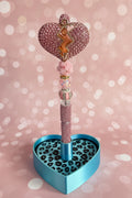 Broken Heart Beaded Pen