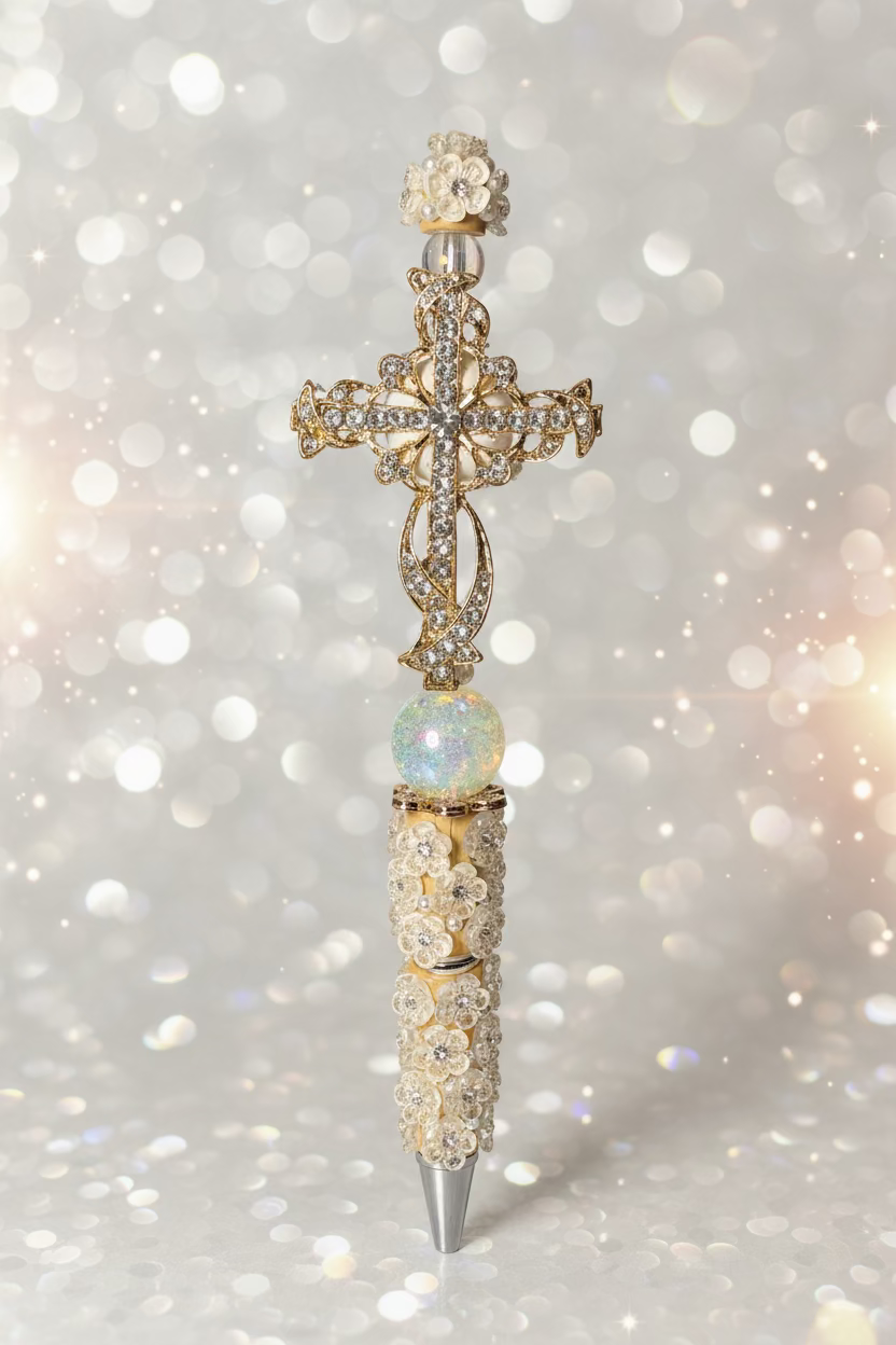 Cross Beaded Pen