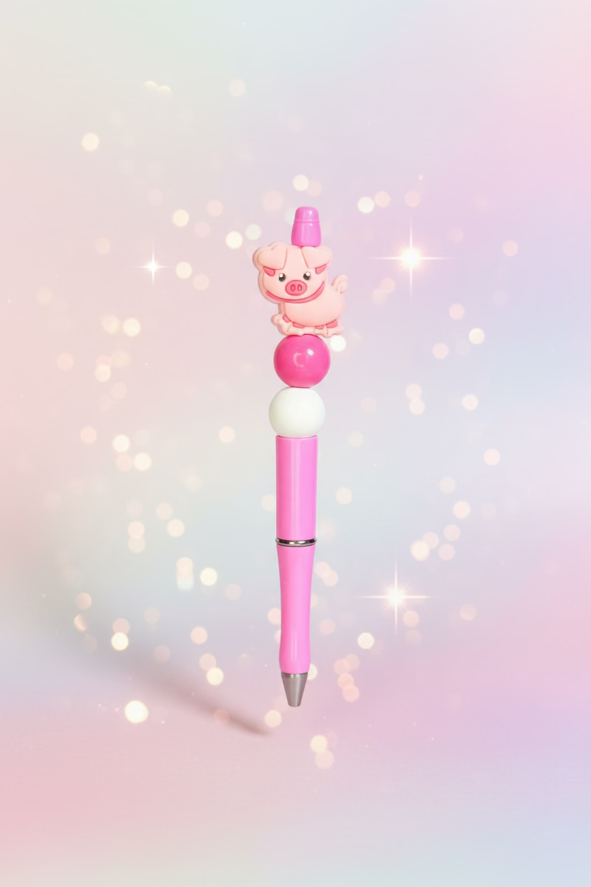 Pig Beaded Pen